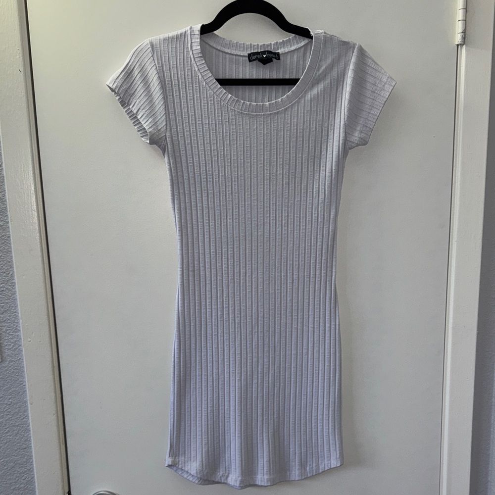 Ribbed Short Sleeve Dress